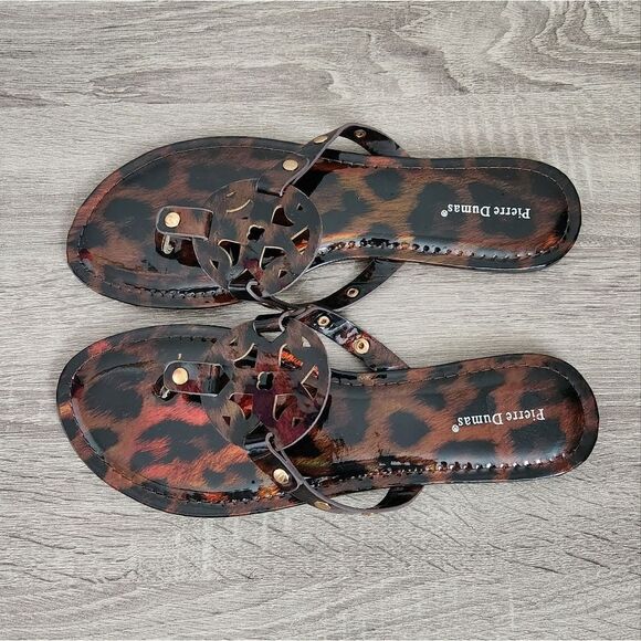 Pierre Dumas Trending Many Colors Flat Slip On Fashion Sandal perfect condition - Picture 2 of 3